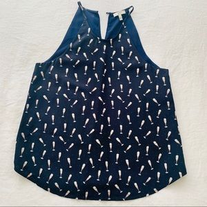Joie Champagne Glass Silk Top